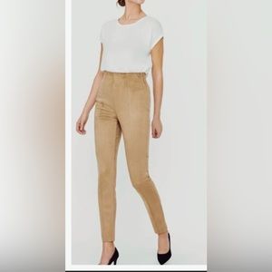 Zac & Rachel (NWT)Women’s Suede Pants Size:L Color: Khaki